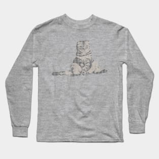 Purrfect Cat Typography Artwork Long Sleeve T-Shirt